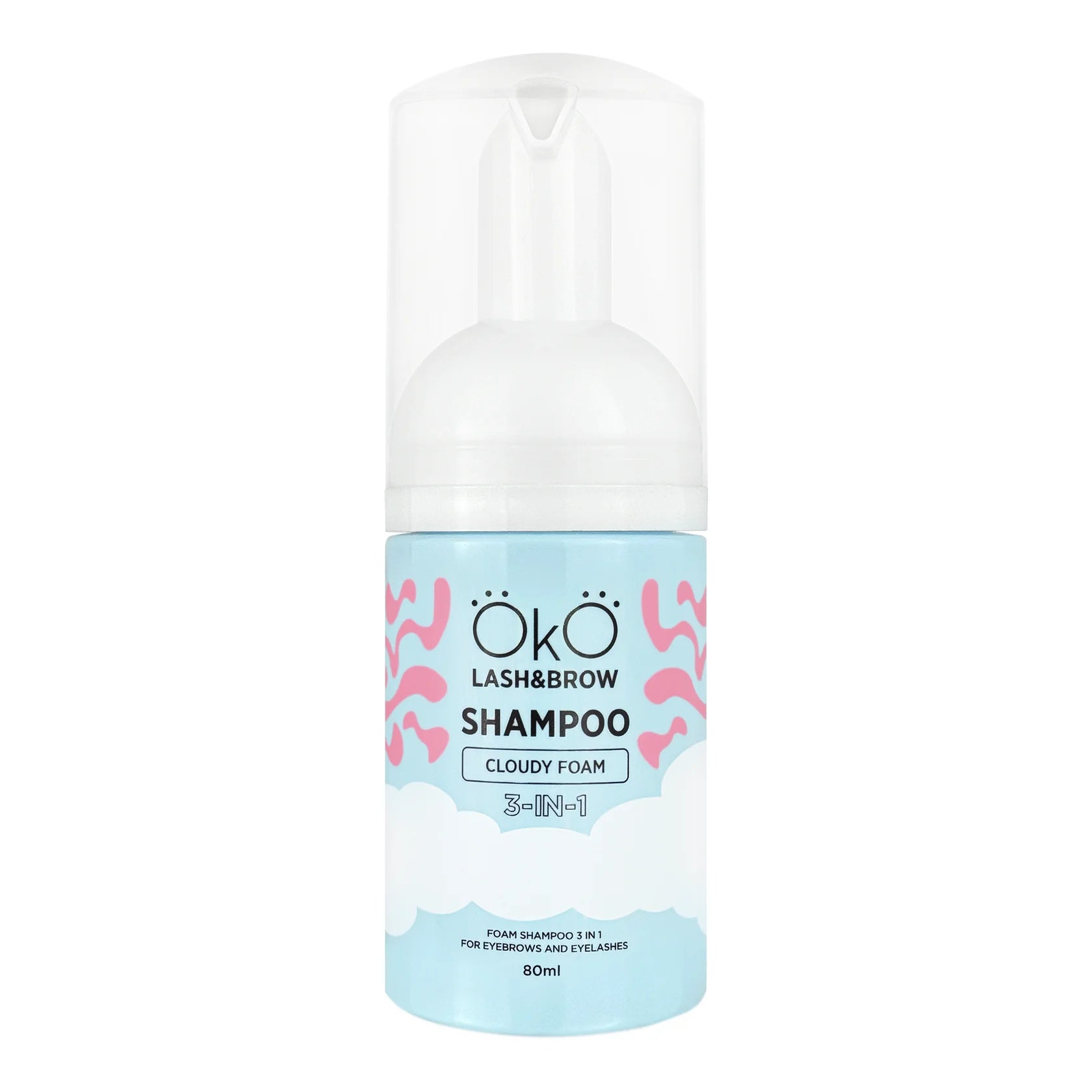 OkO - 3-In-1 Lash & Brow Foam Shampoo - 80ml