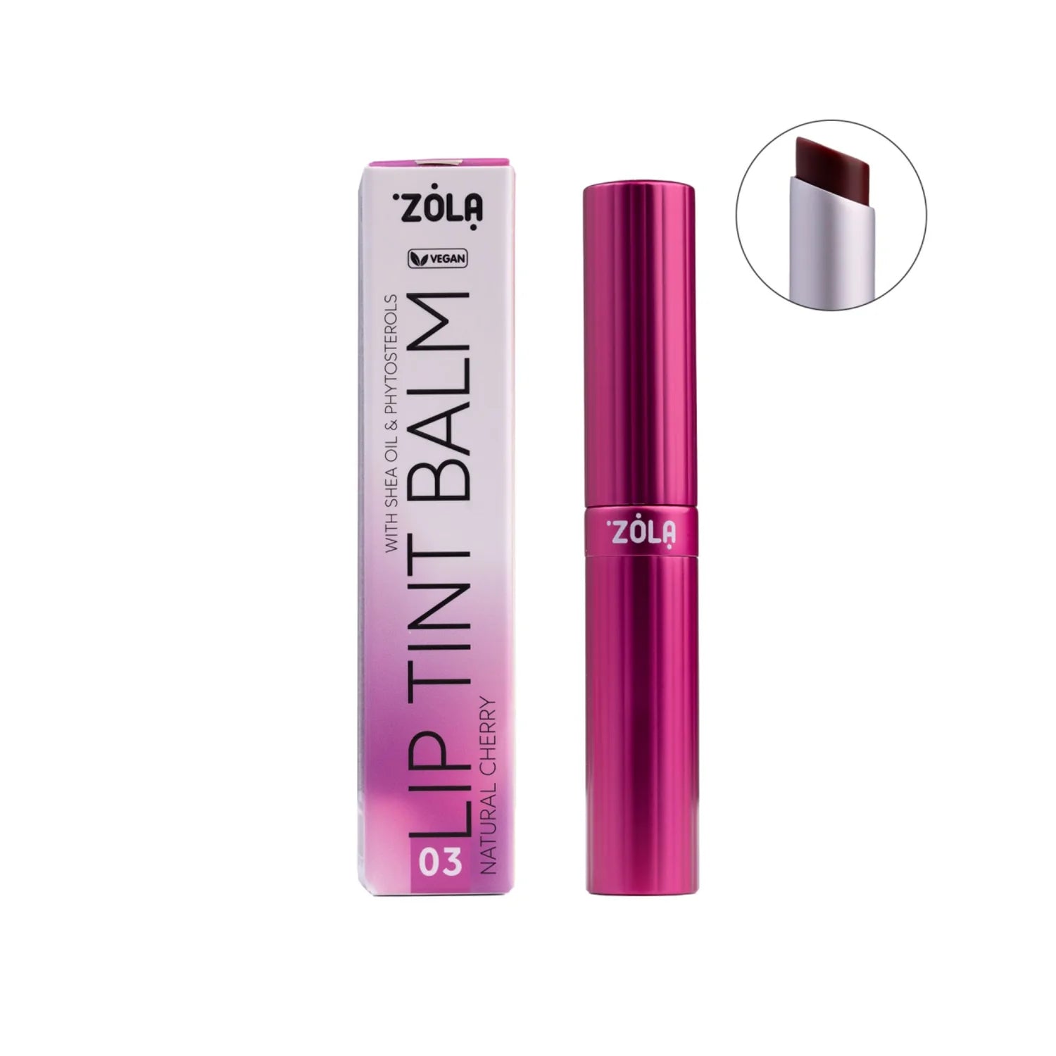 Zola Cosmetics- Lip Tint Balm - 03 Natural Cherry