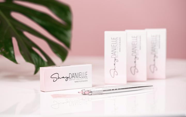 Shay Danielle - .16MM 14 CURVED SLANT NANO FLEX BLADE - Cosmedic Supplies