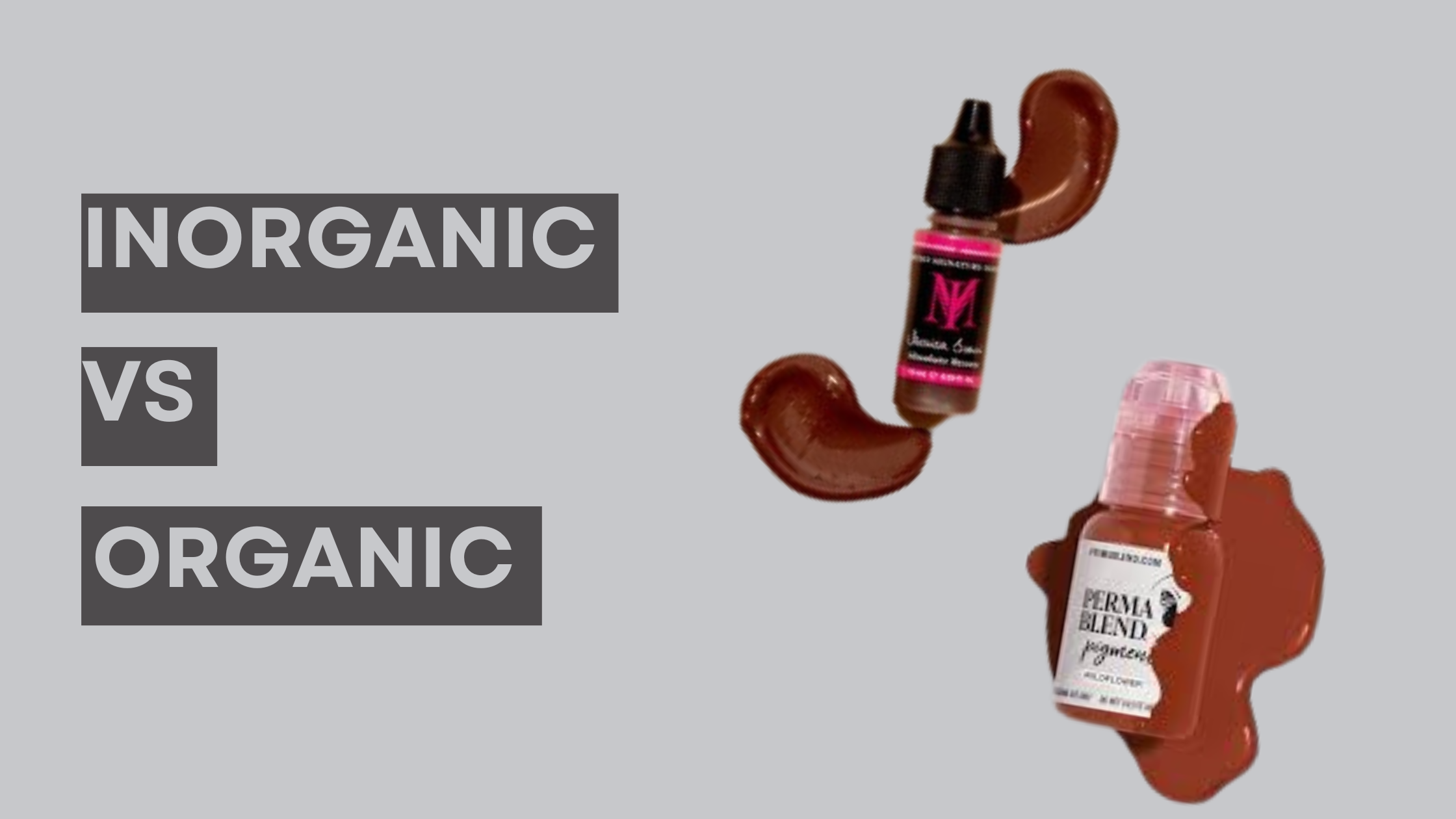 Inorganic vs organic pigments