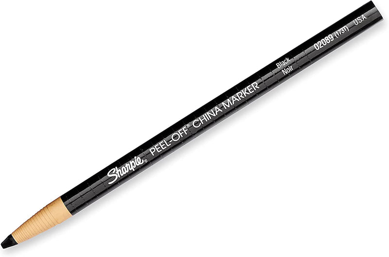 Sharpie Peel Off China Markers - Fine Point - Black
