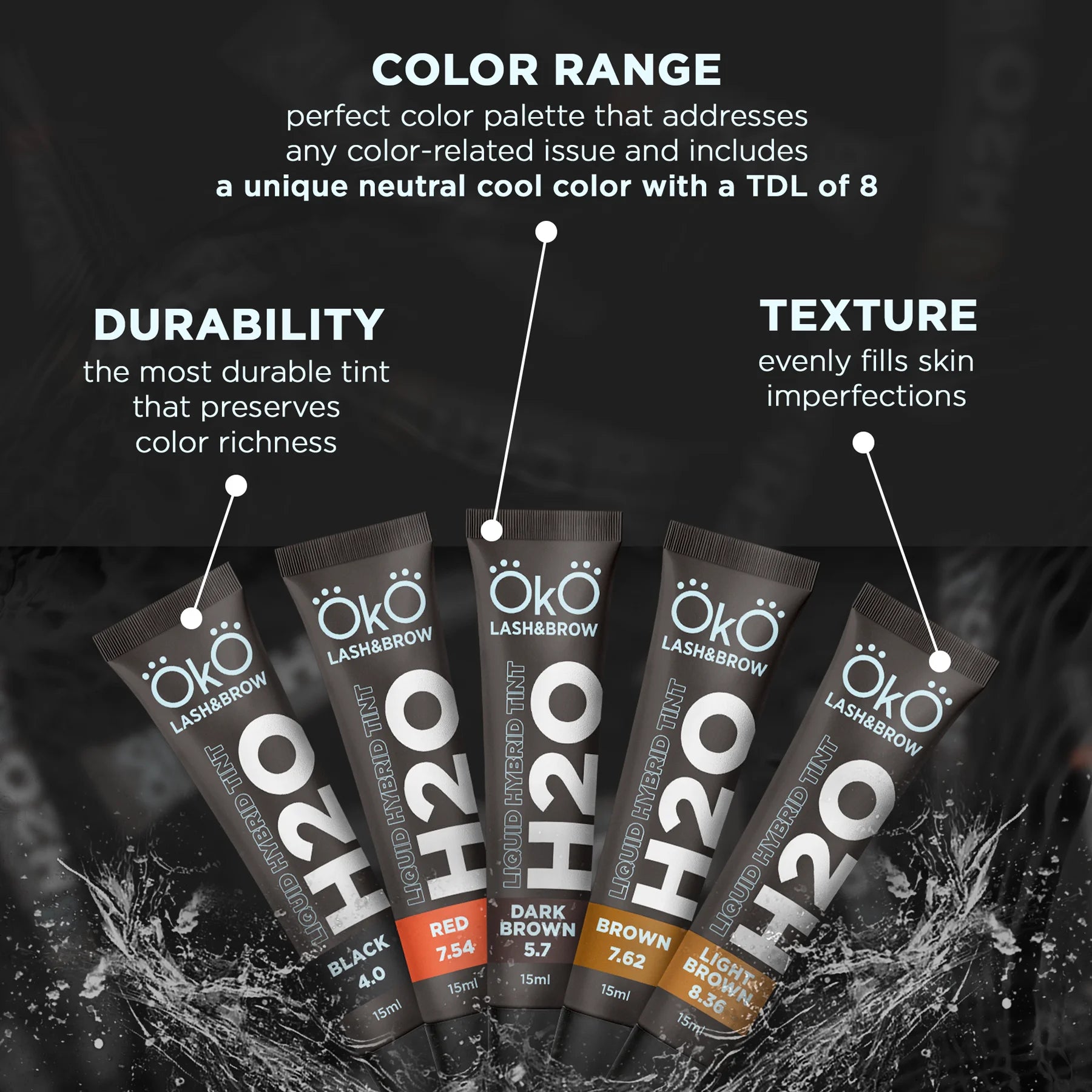 OkO - Liquid Hybrid Tint H20 - Light Brown 15ml