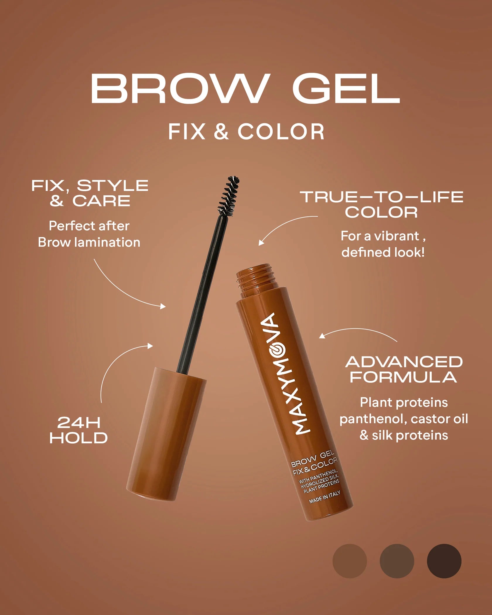 Maxymova - Brow Gel Fix & Colour