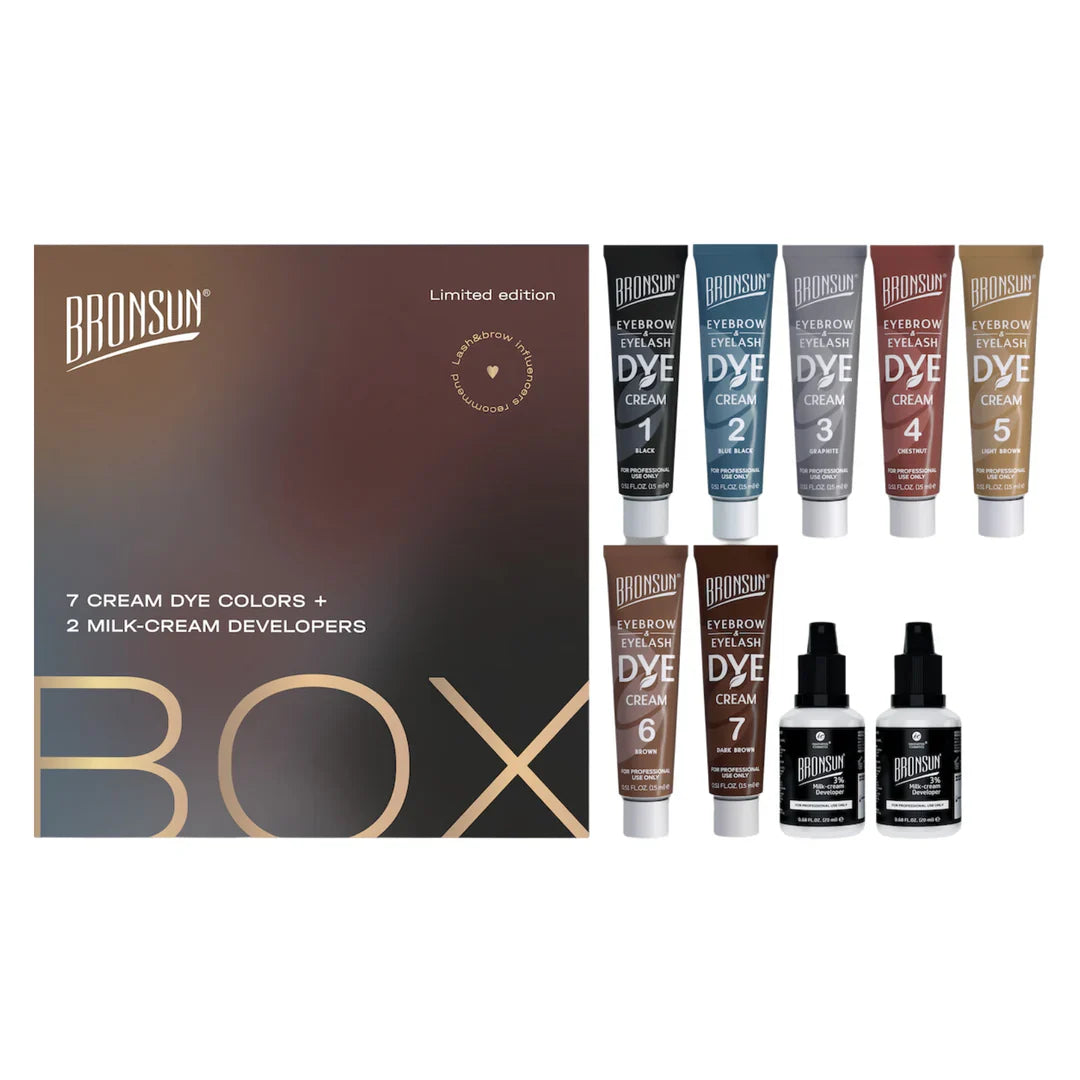 Bronsun - Eyelash & Eyebrow Cream Dye Bundle