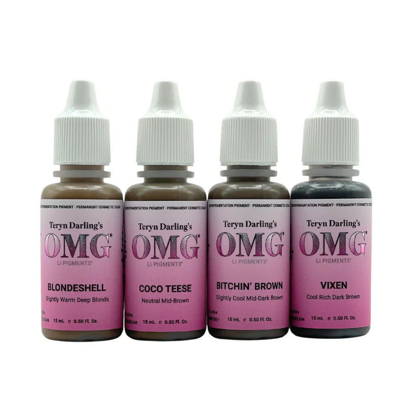 Teryn Darling & Li Pigment - OMG® Brow Pigment Full Set 4x15ml