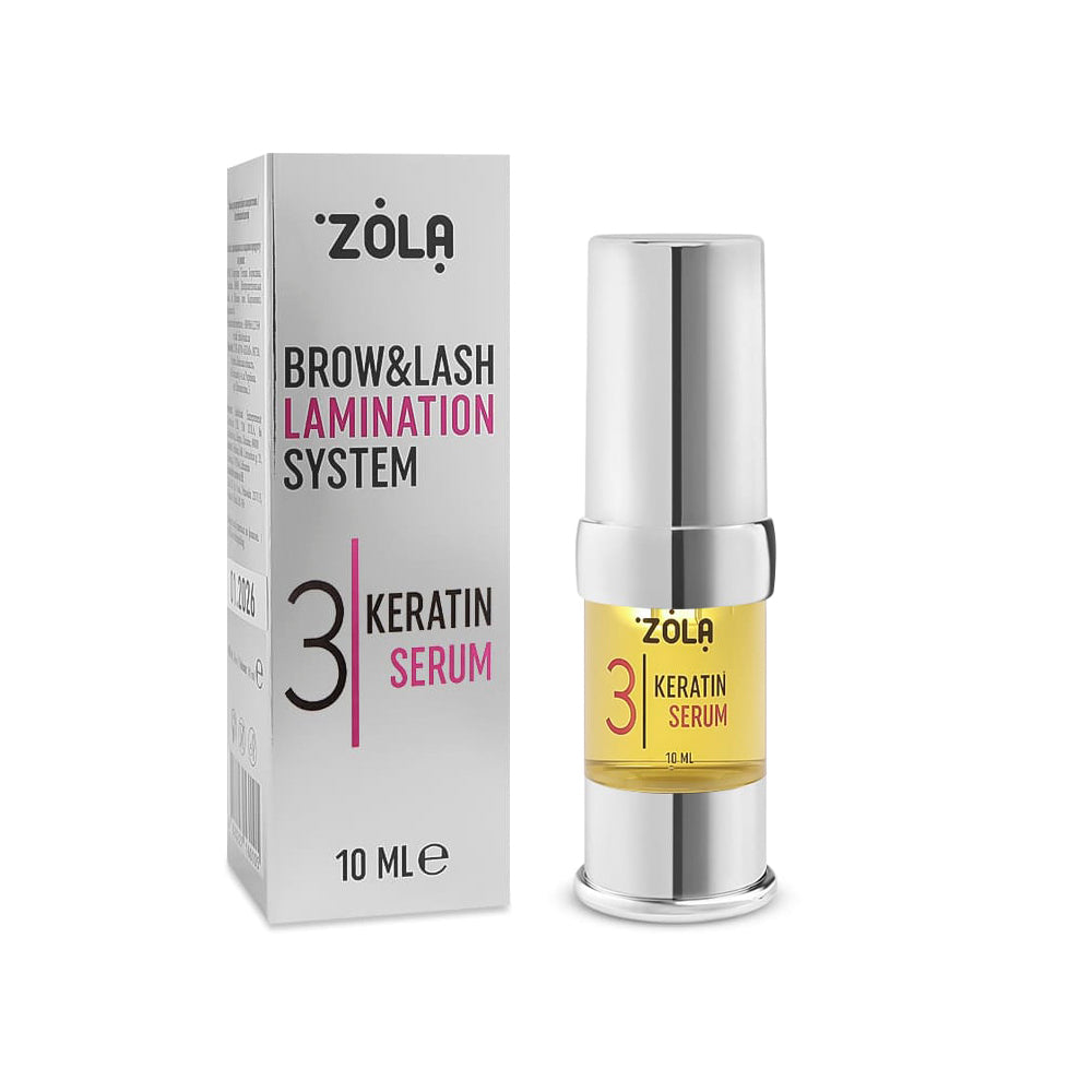 Zola Cosmetics - Eyelash & Eyebrow Lamination #3 Keratin Serum 10ml