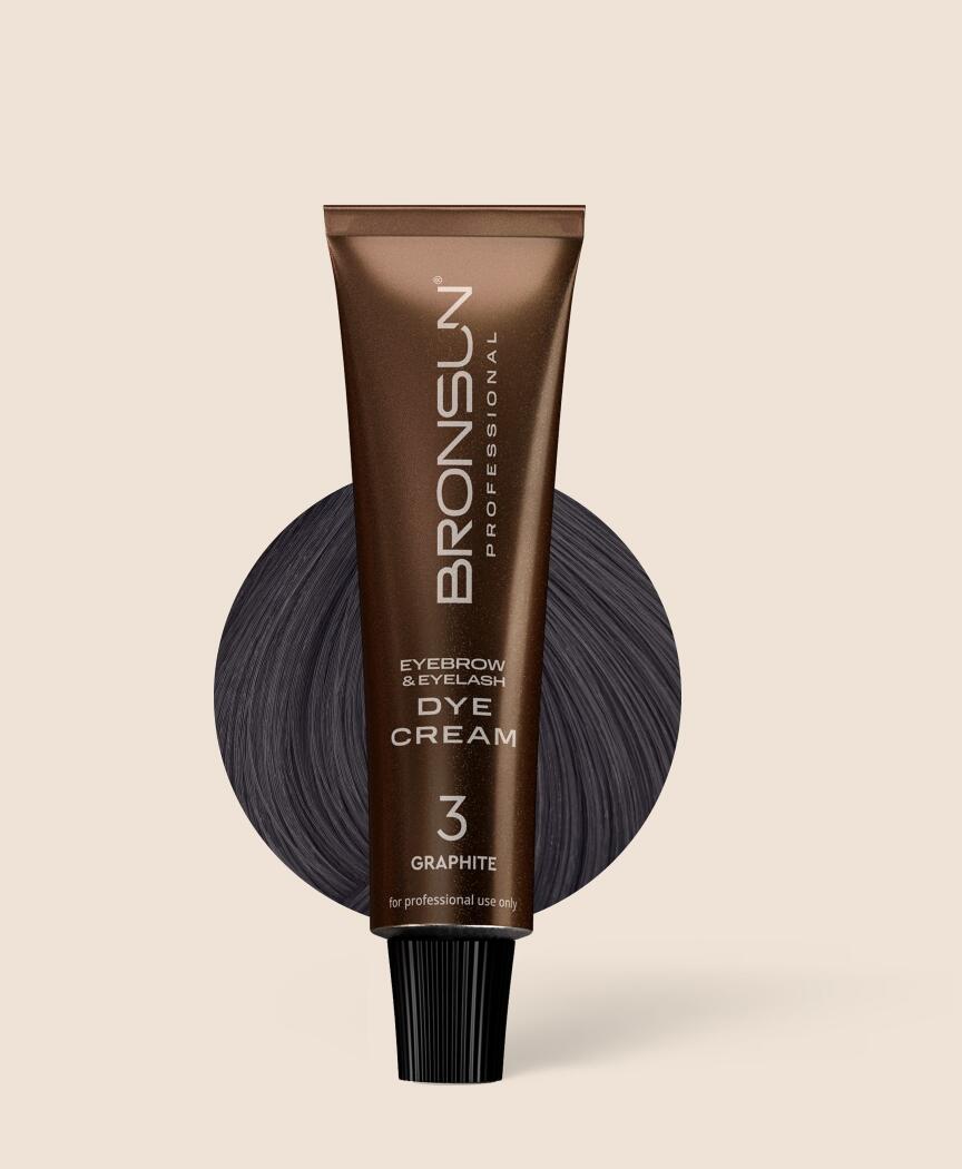 Bronsun - Eyelash & Eyebrow Cream Dye - Graphite - 15ml