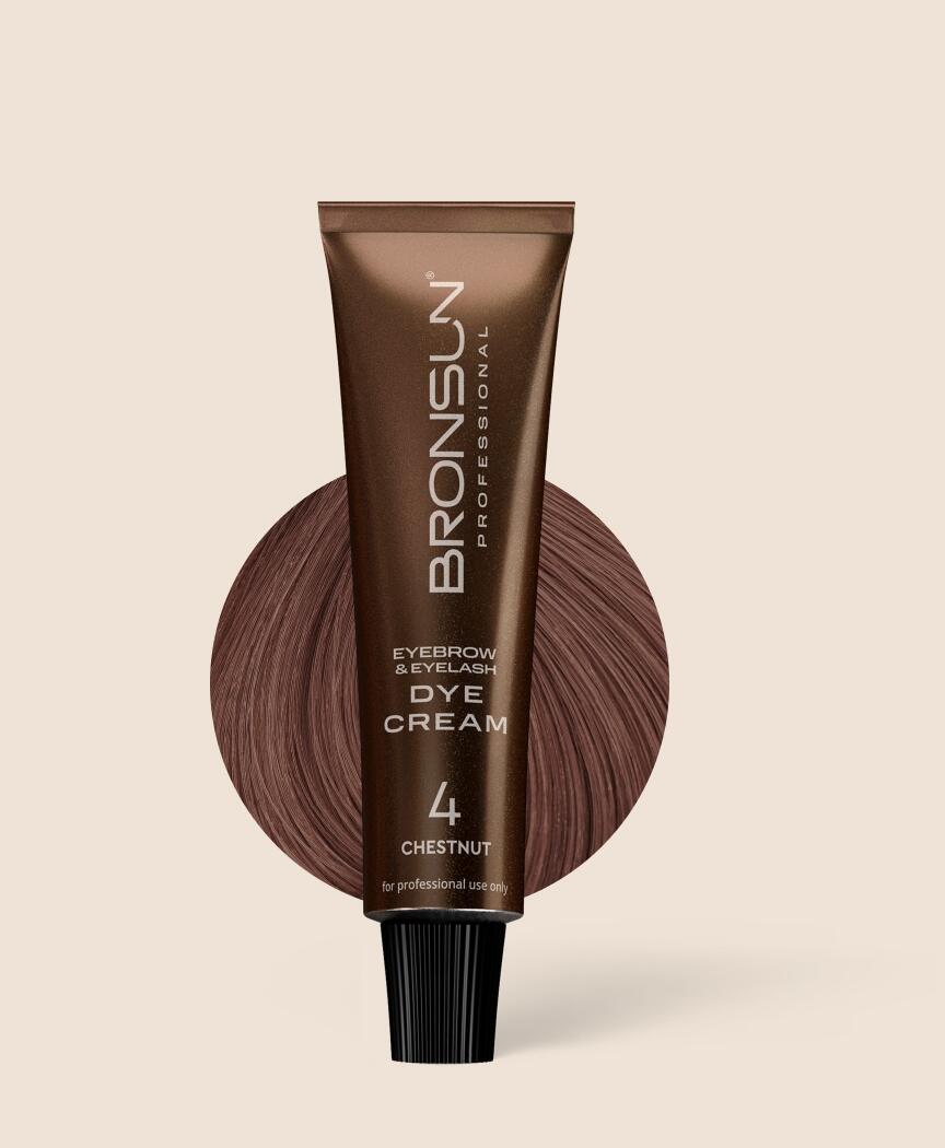 Bronsun - Eyelash & Eyebrow Cream Dye - Chestnut - 15ml