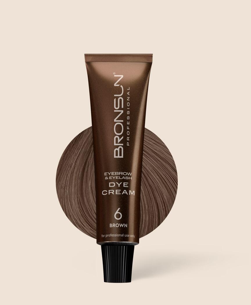 Bronsun - Eyelash & Eyebrow Cream Dye - Brown - 15ml