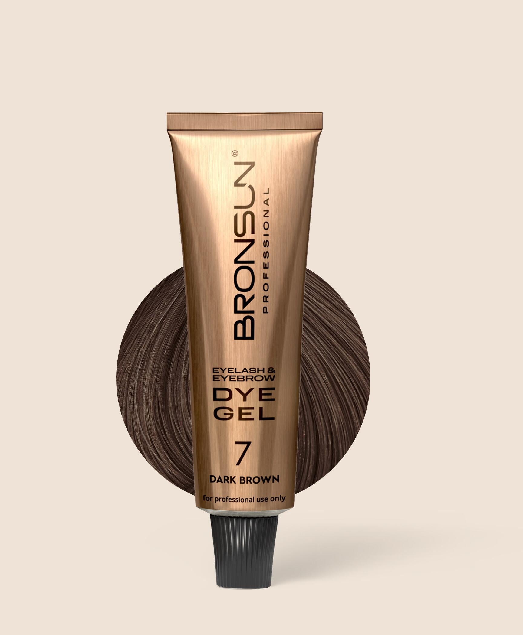 Bronsun - Eyelash & Eyebrow Gel Dye - Dark Brown - 15ml