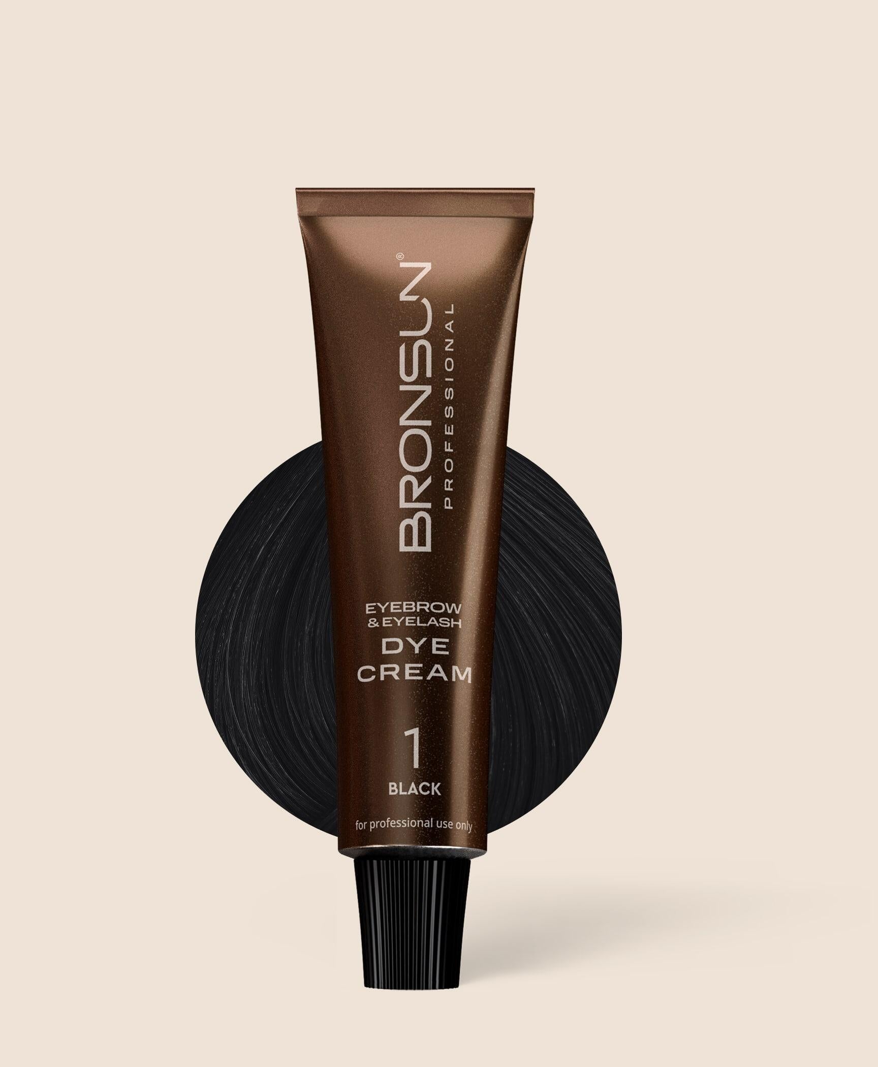 Bronsun - Eyelash & Eyebrow Cream Dye - Black - 15ml