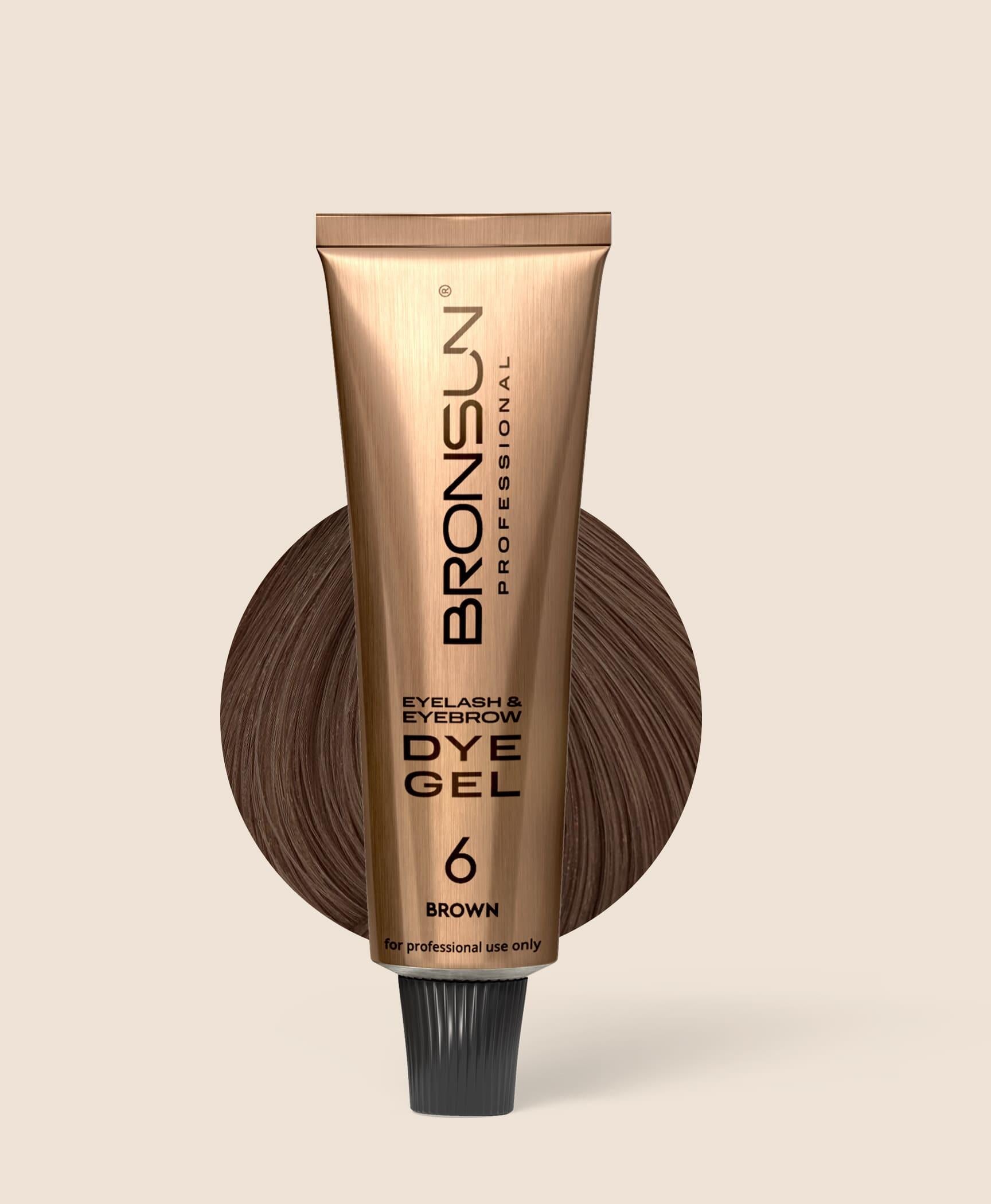 Bronsun - Eyelash & Eyebrow Gel Dye - Brown - 15ml