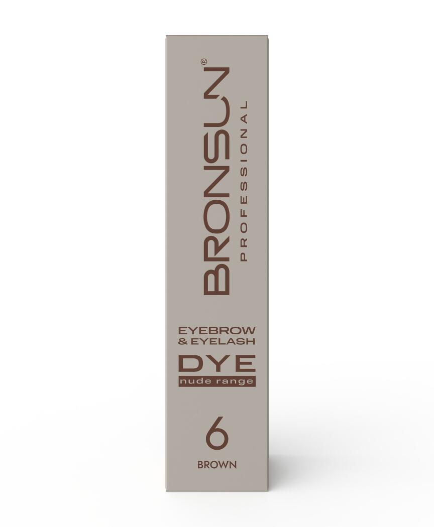 Bronsun- Eyebrow & Eyelash Cream Dye NUDE range #6 Brown 15ml