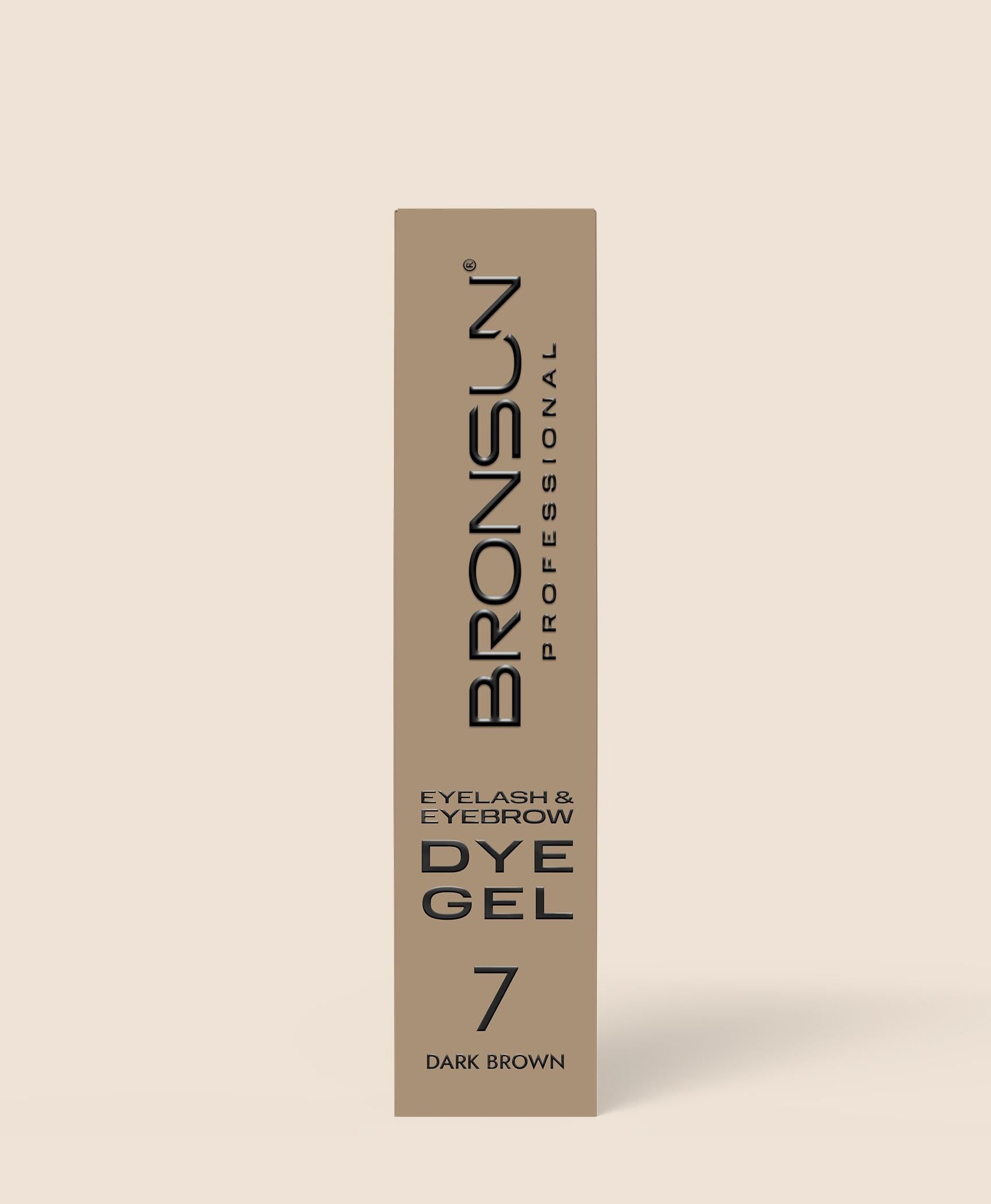 Bronsun - Eyelash & Eyebrow Gel Dye - Dark Brown - 15ml