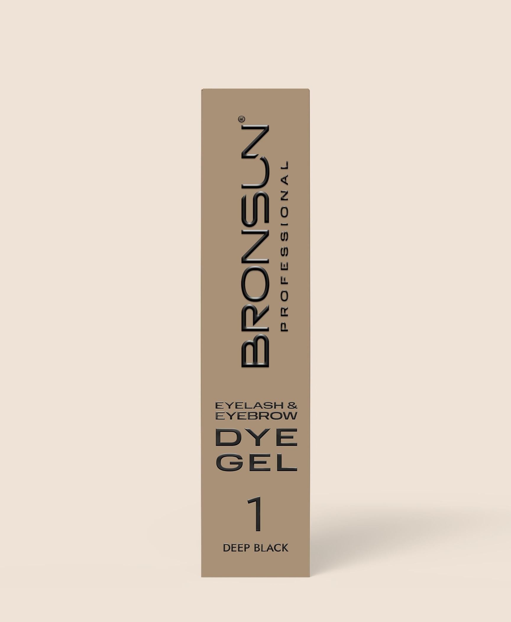 Bronsun - Eyelash & Eyebrow Gel Dye - Deep Black - 15ml