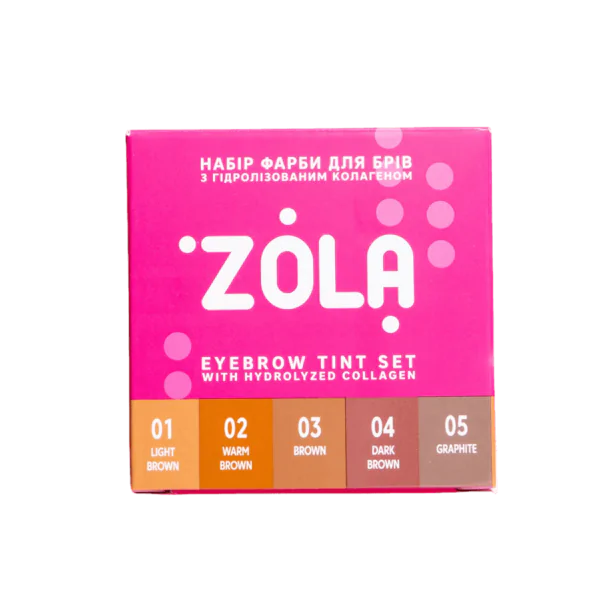 Zola Cosmetics - Eyebrow Tint Sachet Set 5 x 5ml