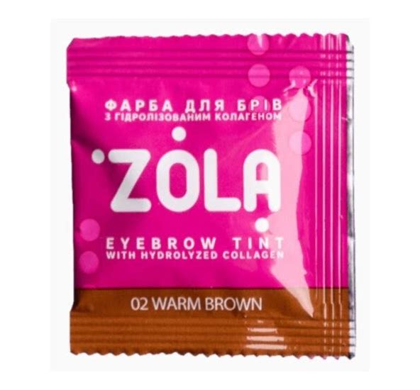 Zola Cosmetics - Eyebrow Tint Sachet - Warm Brown 5ml