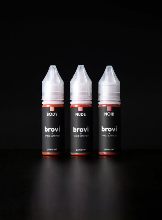 Brovi Lips - Sveta Schwarz Primer Set 3x15ml