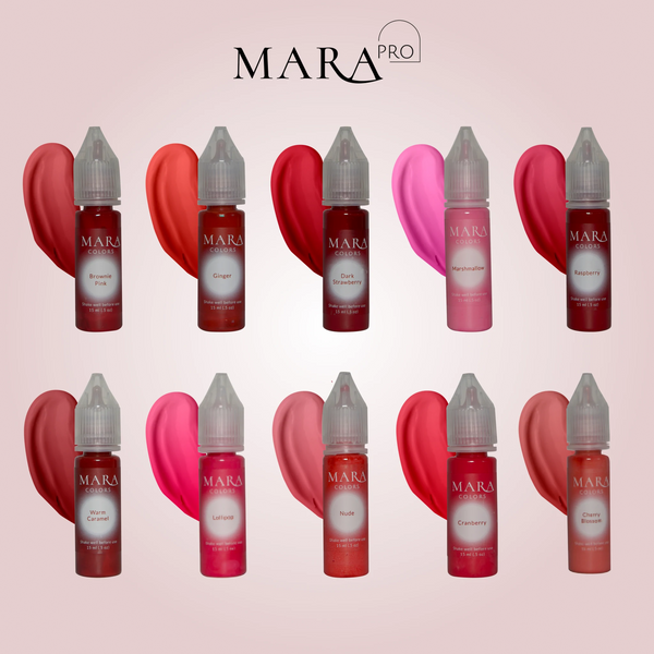 Mara Pro - Lip Pigments Set 10x15ml