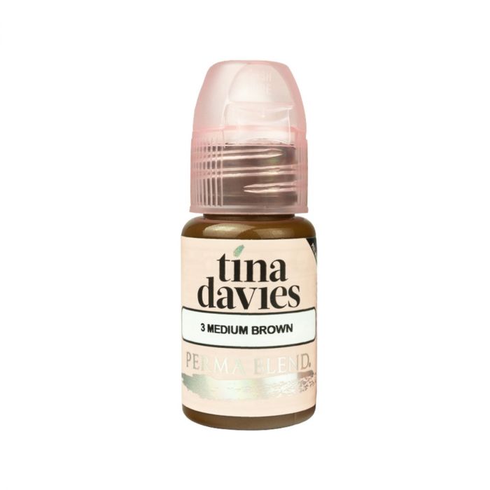 Perma Blend - Tina Davies I love INK - Medium Brown 15ml - Cosmedic Supplies