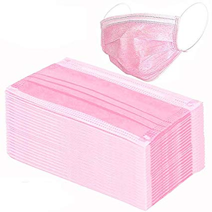 Type 1 Face Mask Pink - Pack of 50 - Cosmedic Supplies